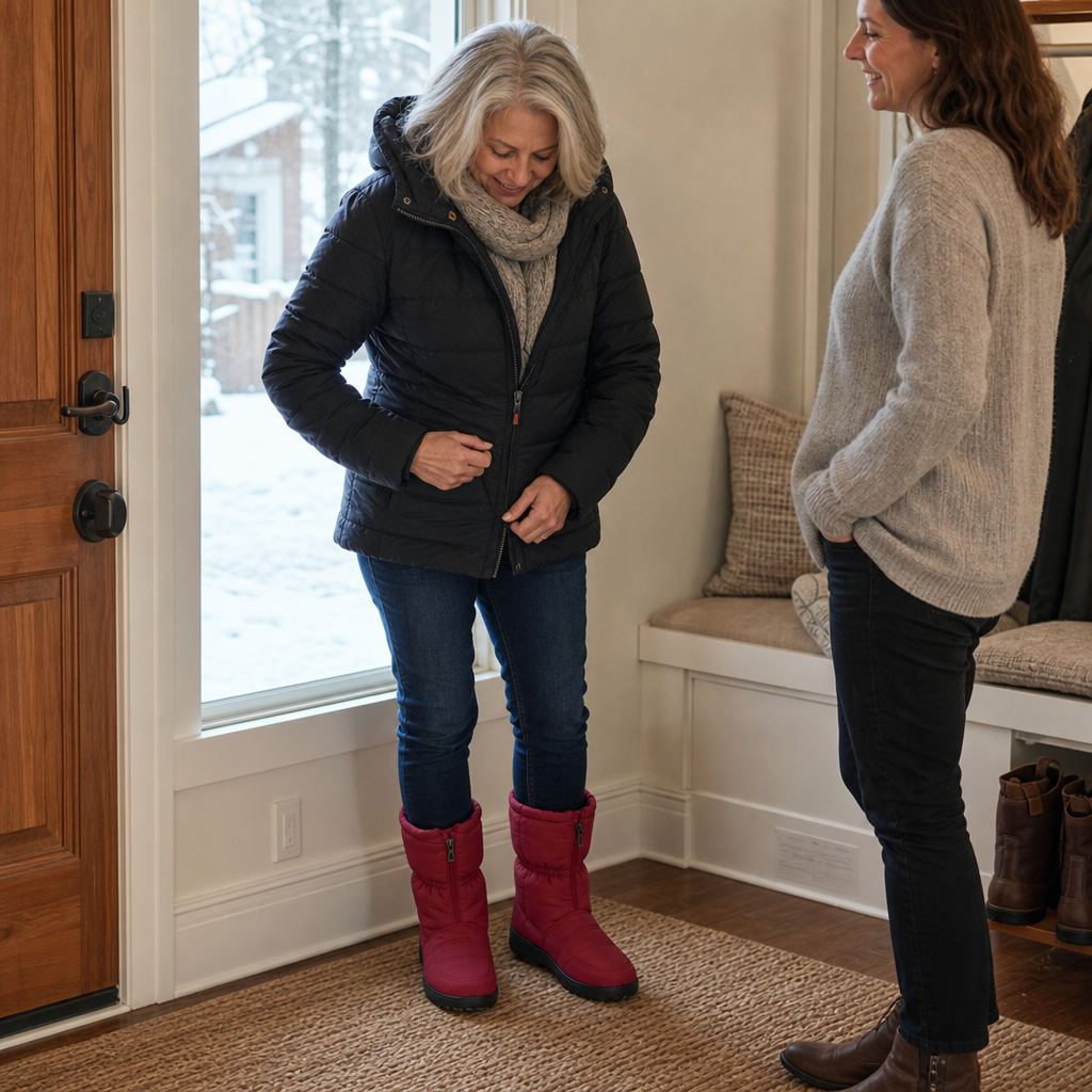 Frostbella | Mid-Calf Snow Boots – Warm and Stylish for Winter