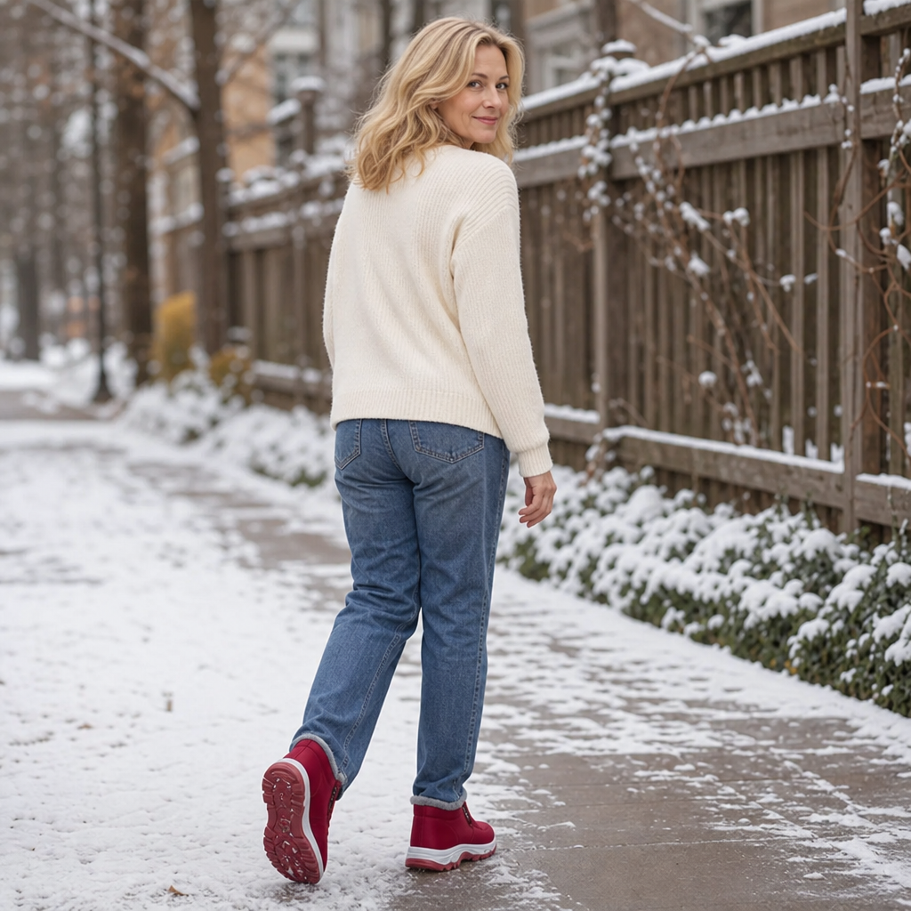 Frostella | Fur-Lined Ankle Boots – Cozy Winter Style for Women