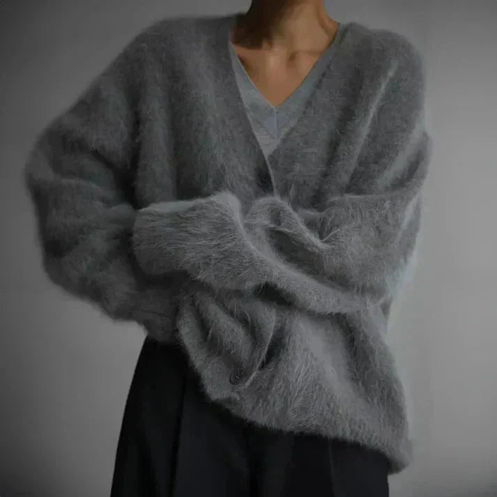 Clara | Weicher Und Eleganter V-Ausschnitt Strickjacke