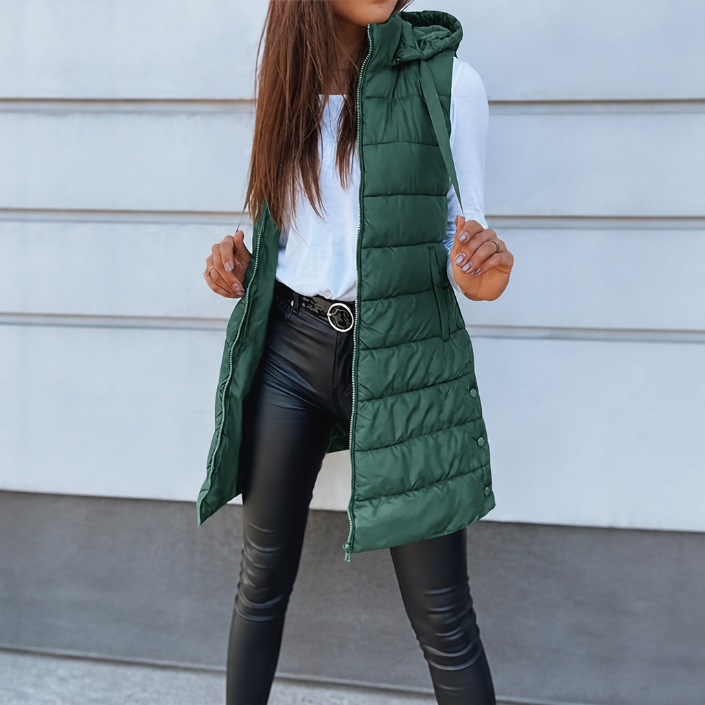 Wearbella | Longline Puffer Vest – Warm en Casual Damesstijl