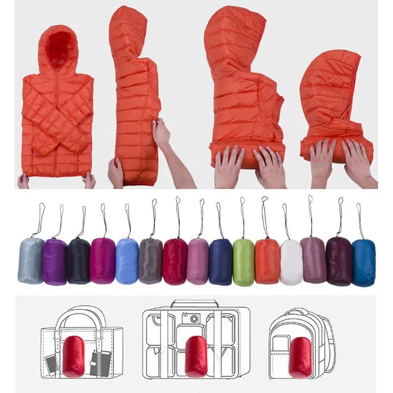 Kathrin | Ultralight Daunenjacke für Reisen und Alltag