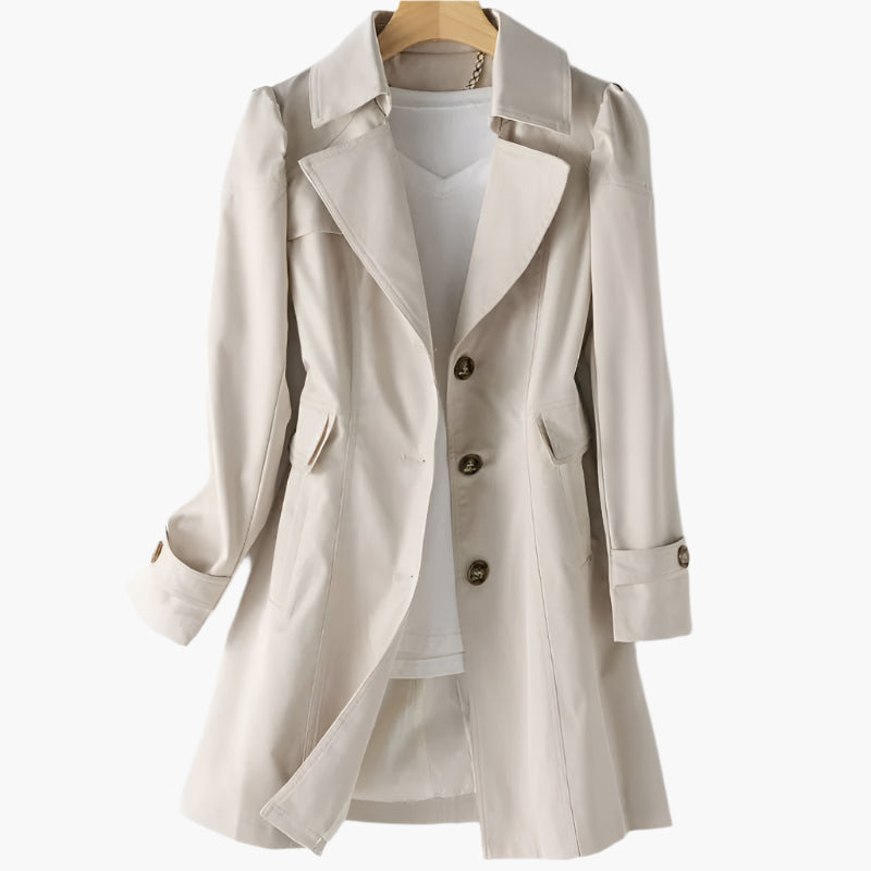 Mira | Stilvoller und langer Damen Trenchcoat