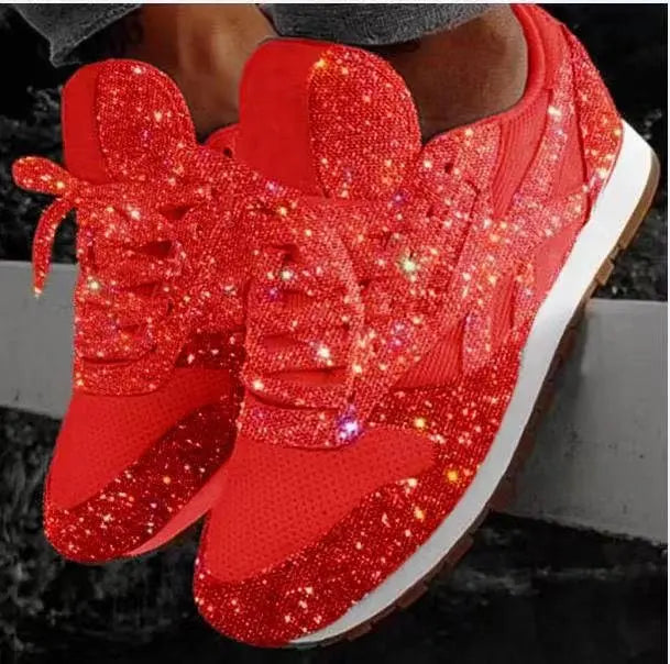 Cassie | Glitter Sneakers – Stylische und Bequeme Schuhe