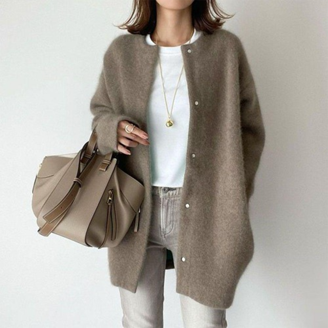 Elysia | Designer Wool Coat – Stylish Mid-Length Design for Women