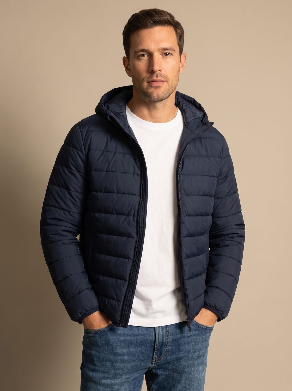 Matthias | Gesteppte Kapuzenjacke voor Heren met Thermoisolatie
