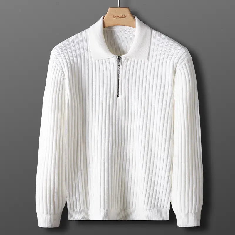 Nordic | Zip Sweater mit gestreiftem Muster für Herren