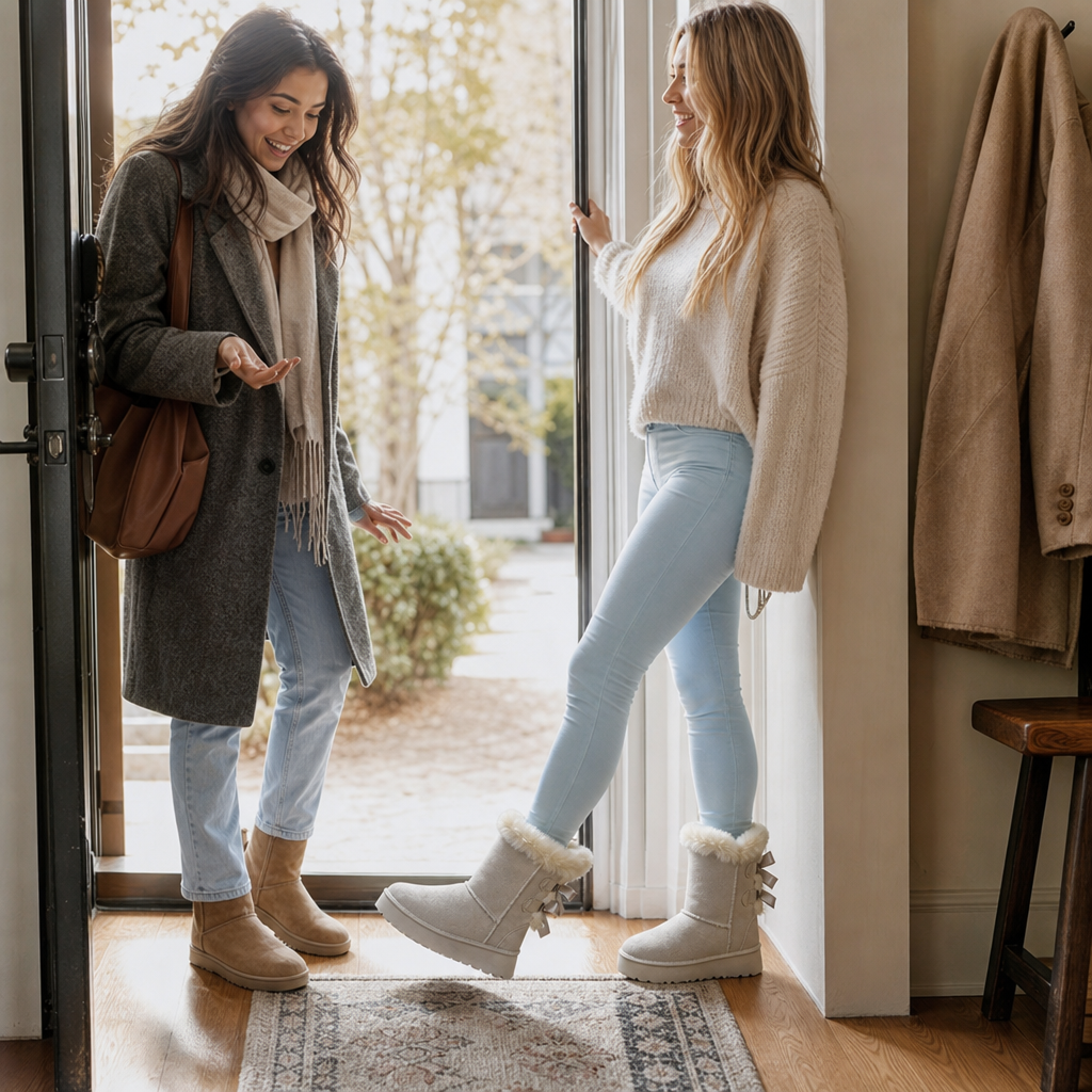 Bowelle | Plattform-Bots – Warm und Modisch für Wintertage