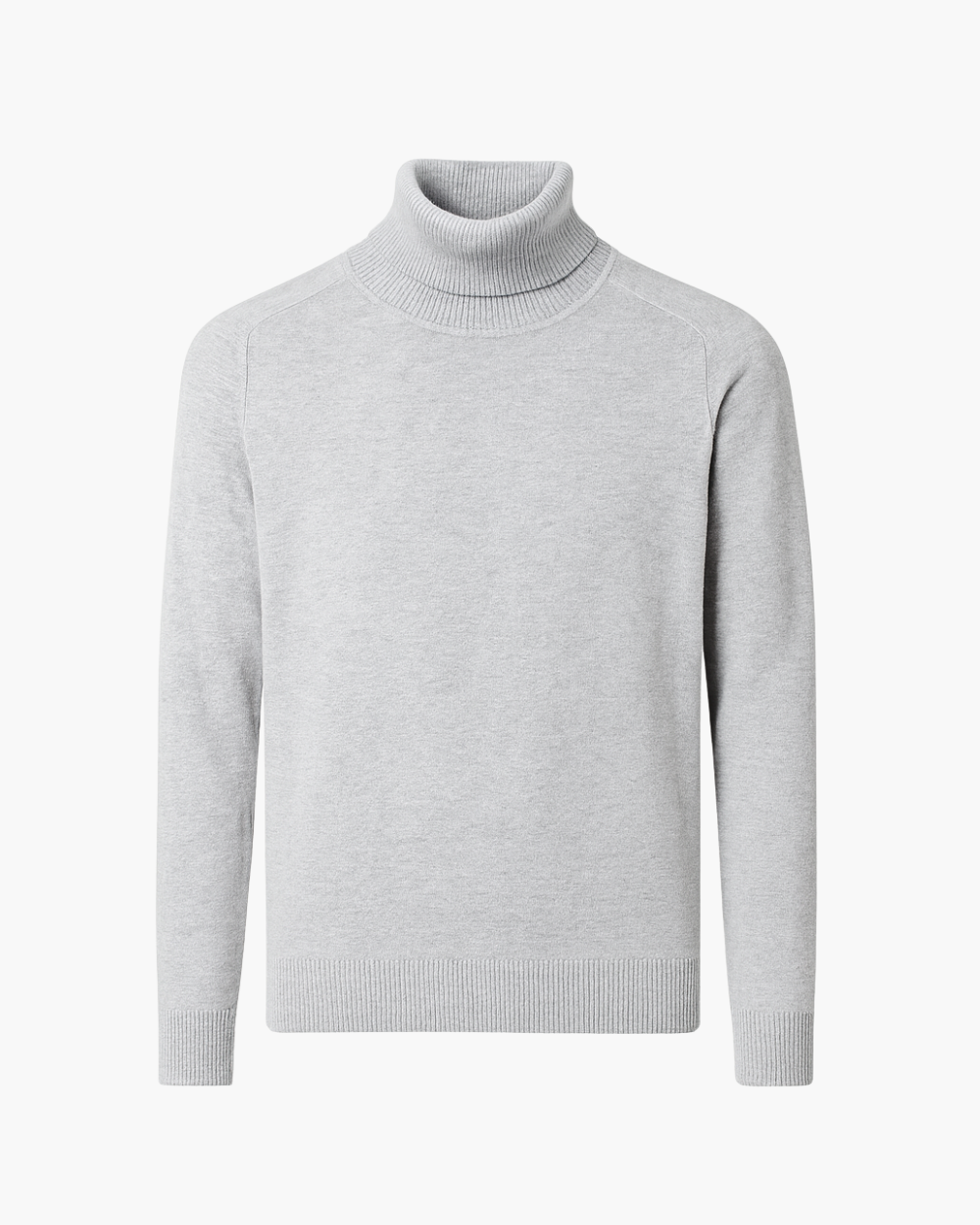 Feinstrick Rollkragenpullover mit Rippkragen