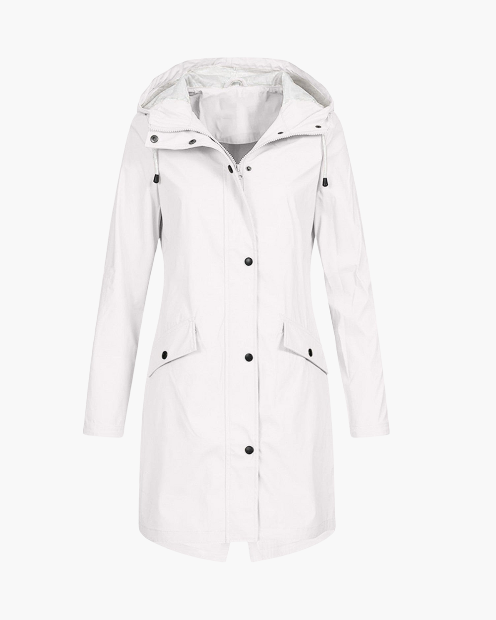 Langer Regenmantel Parka mit wasserabweisender Beschichtung