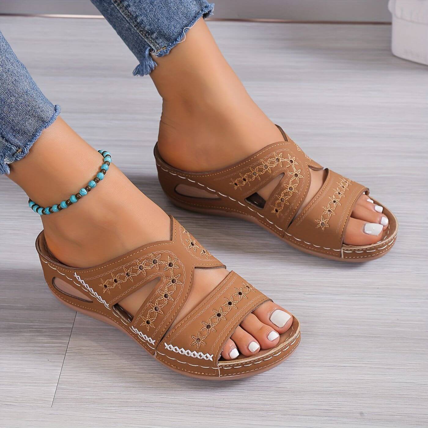 Ava | Bequeme und rutschfeste Damen Sommersandalen