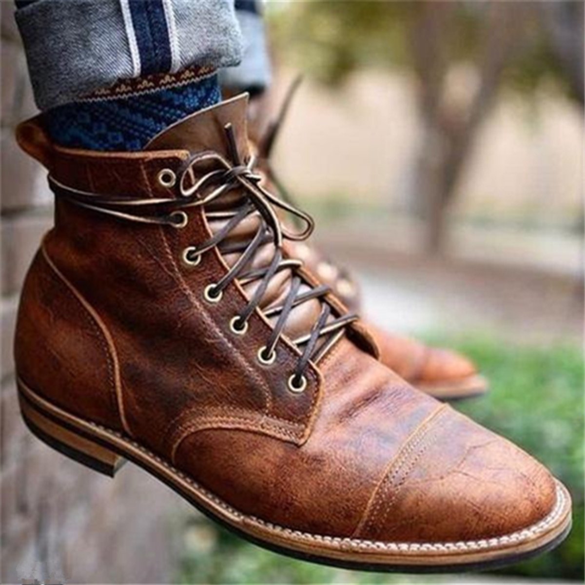 Felix | Trendige und bequeme Zehenkappe Herrenstiefel