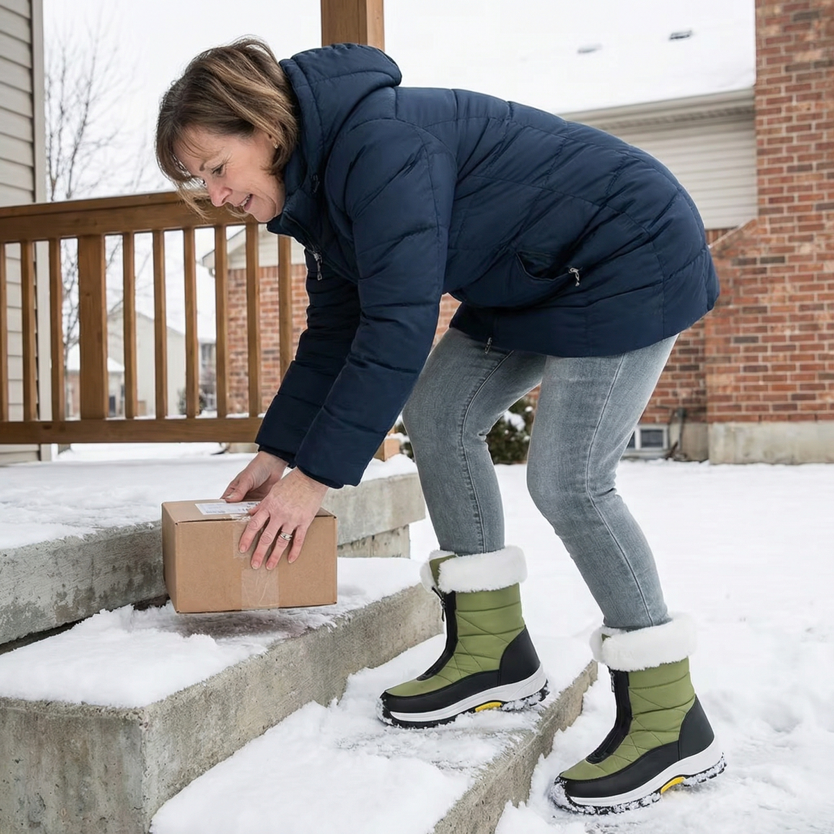 Frostara | Waterproof Winter Boots mit Kunstfellfutter
