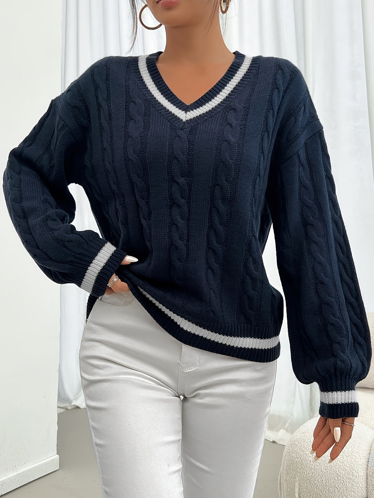 Camryn | Cable-Knit Sweater – Timeless Comfort for Women