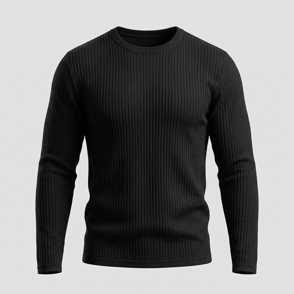 Derrickson | Ribbed Sweater – Elegant Body-Skimming Fit voor Mannen