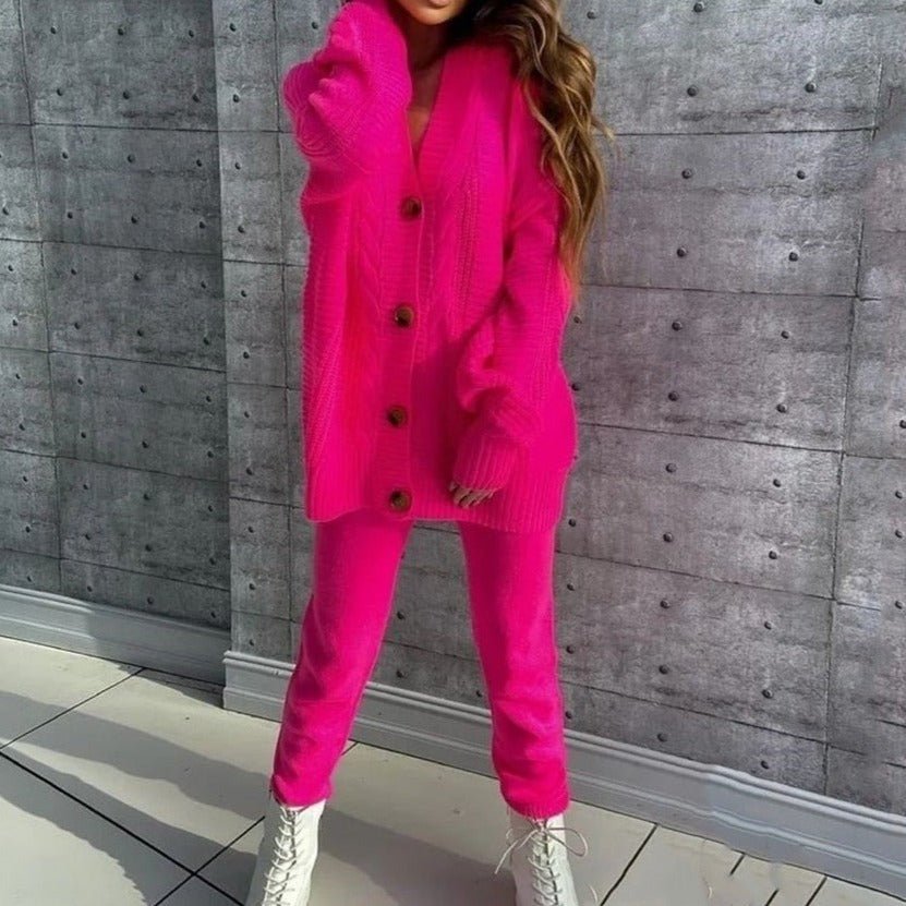 Daniela | Bequemes zweiteiliges Set – Eleganter Cardigan und Hose