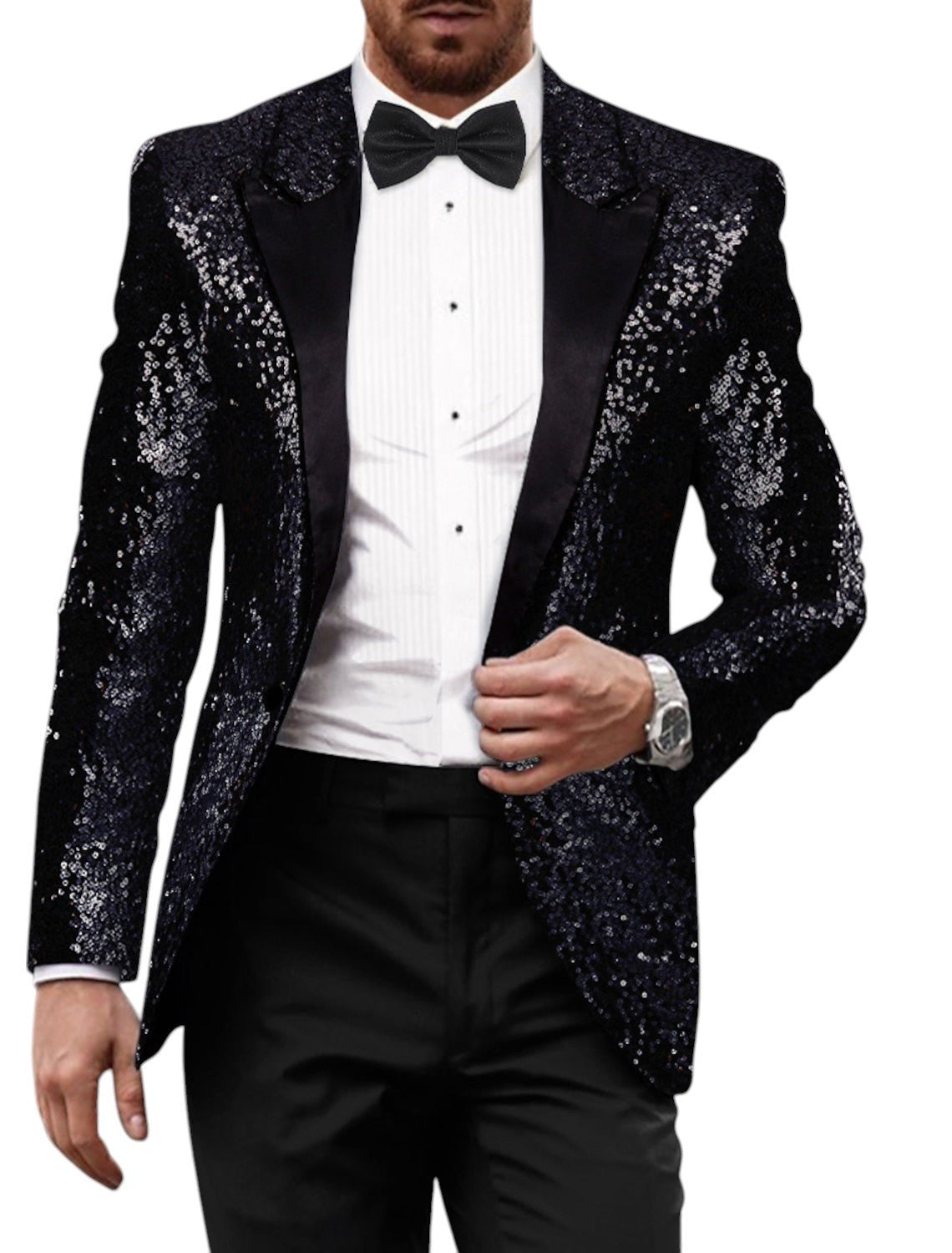 Braun | Retro Blazer – Stylish Sequin Design for Men
