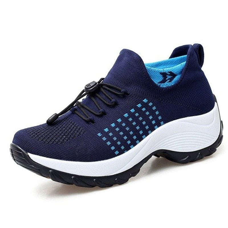 Claudia | Komfortable und stützende Orthopädische Knit-Plateau-Sneaker