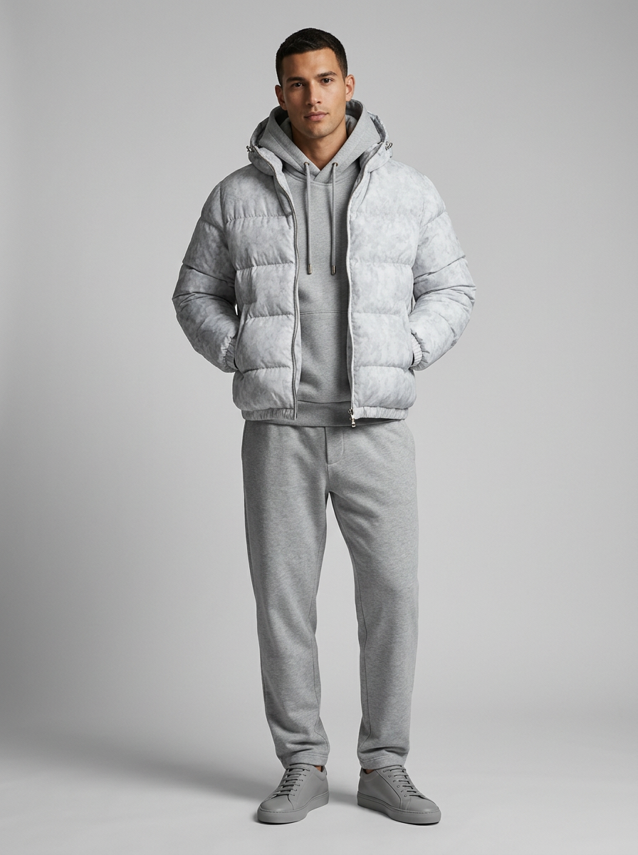 Pinnacle | Men's Hooded Puffer Jacket for Style and Warmth
