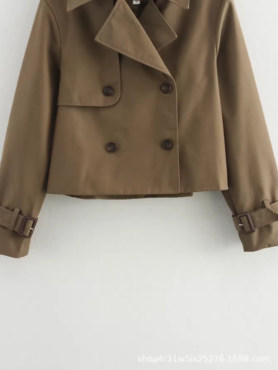 Freya | Eleganter und moderner kurzer Damen Trenchcoat