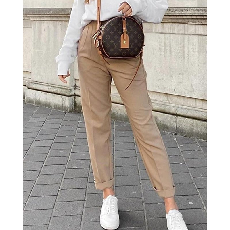 Adrienne | High-Waisted Tailored Trousers for Effortless Style