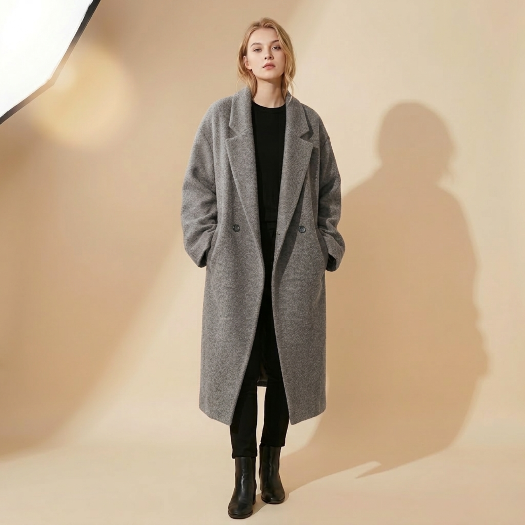 Laura | Oversized & eleganter langer Wintermantel