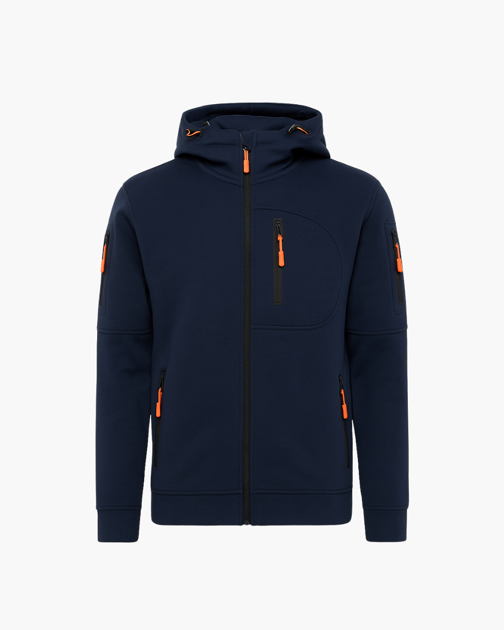 Tech-Fit Sweatjacke mit Reißverschlusstaschen