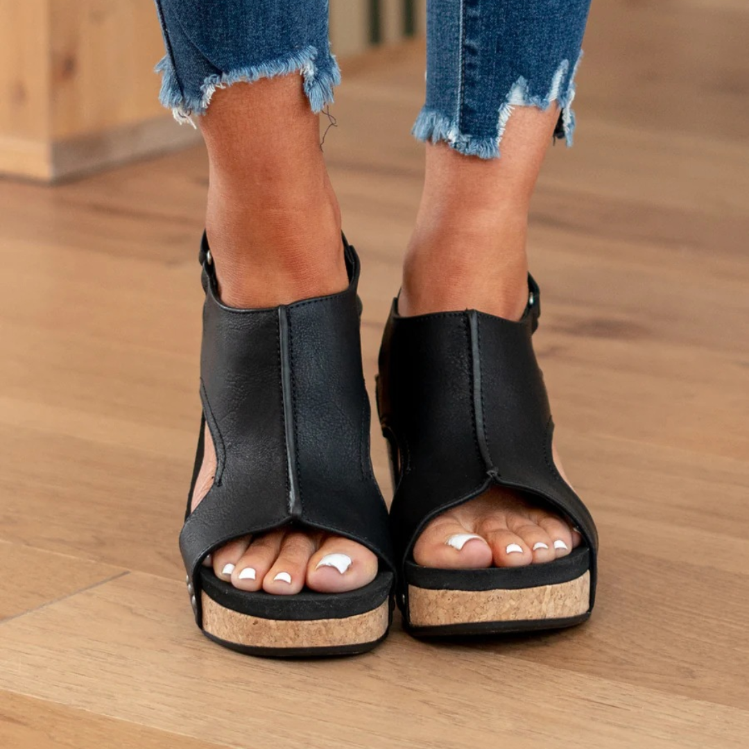 Liorina | Elegante und lässige Sommer-Sandalen mit Keilabsatz