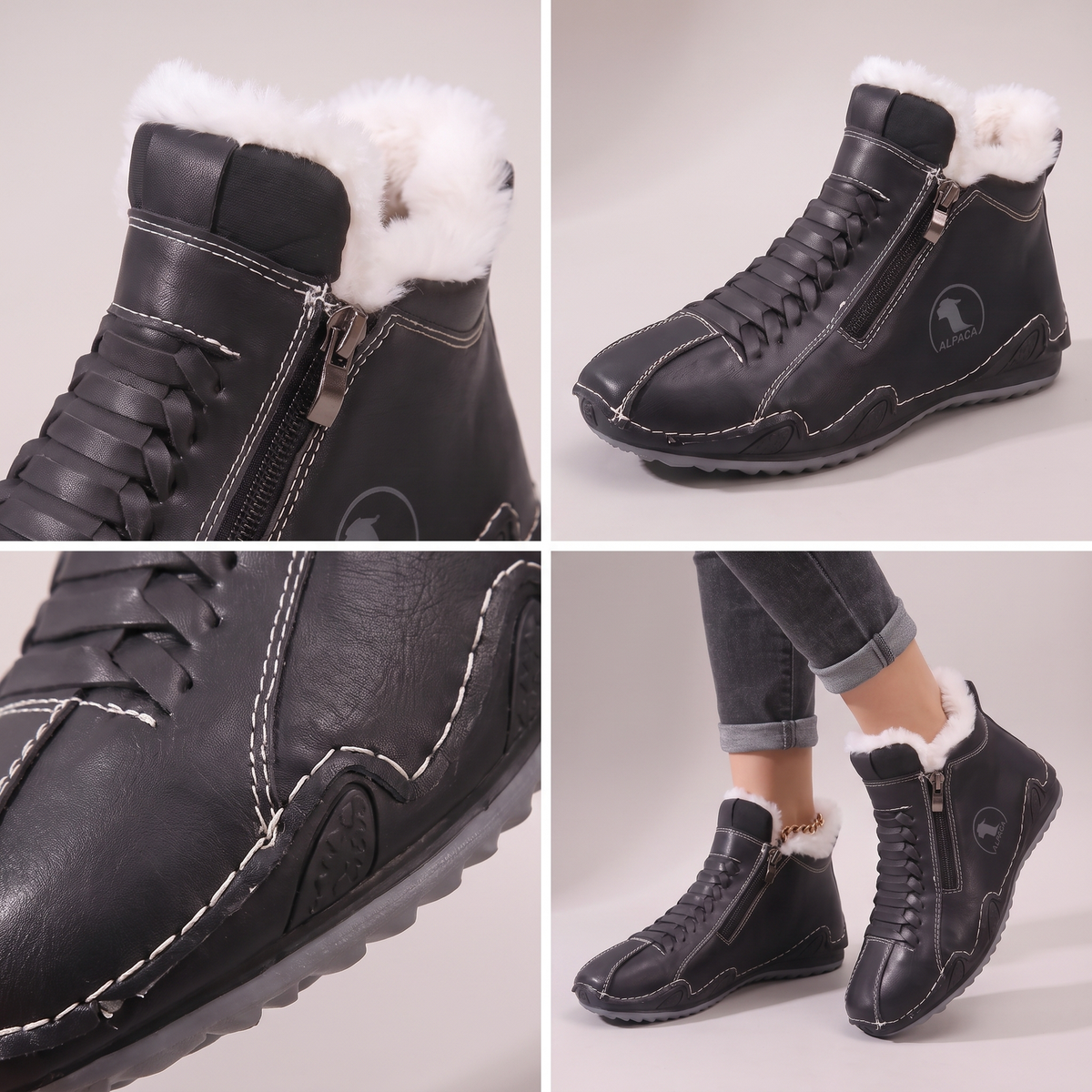 Alpaca | Winter Boots – Fur-Lined Design für Damen