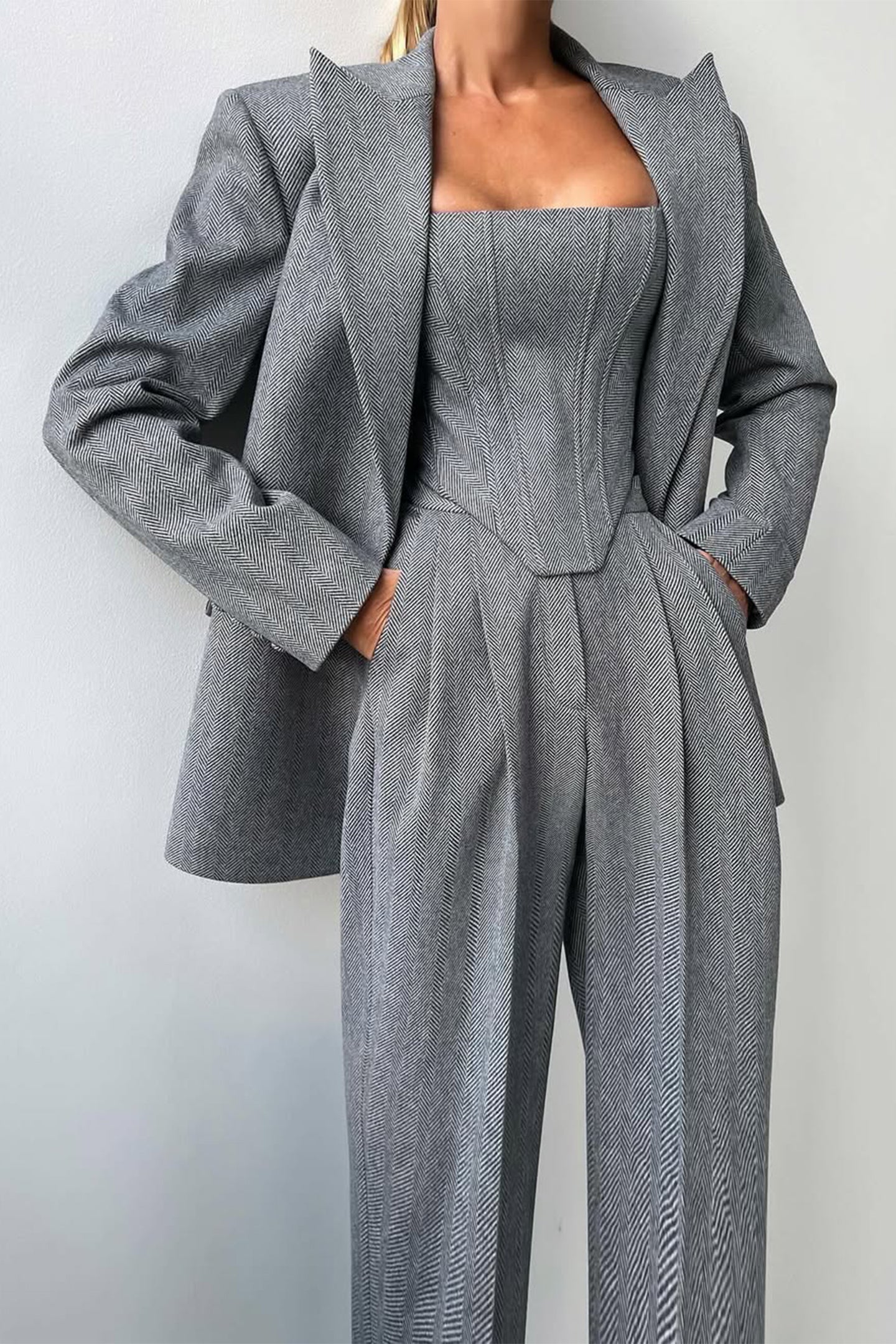 Luna | Zweireihiges Dreiteilig Blazer-Set für Damen