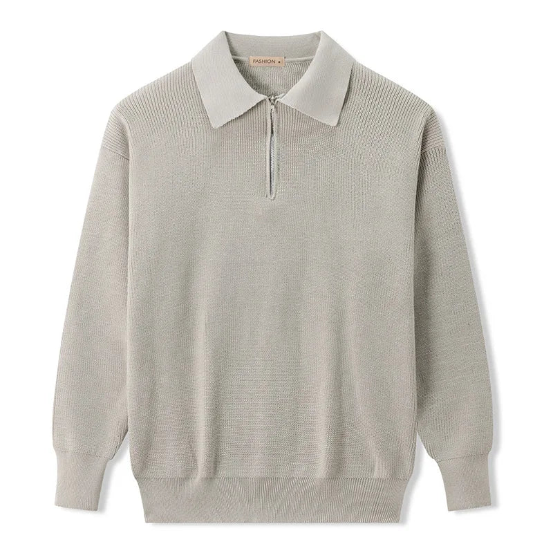 Karla | Knitted Zip Sweater – Eleganter und Moderner Stil für Männer
