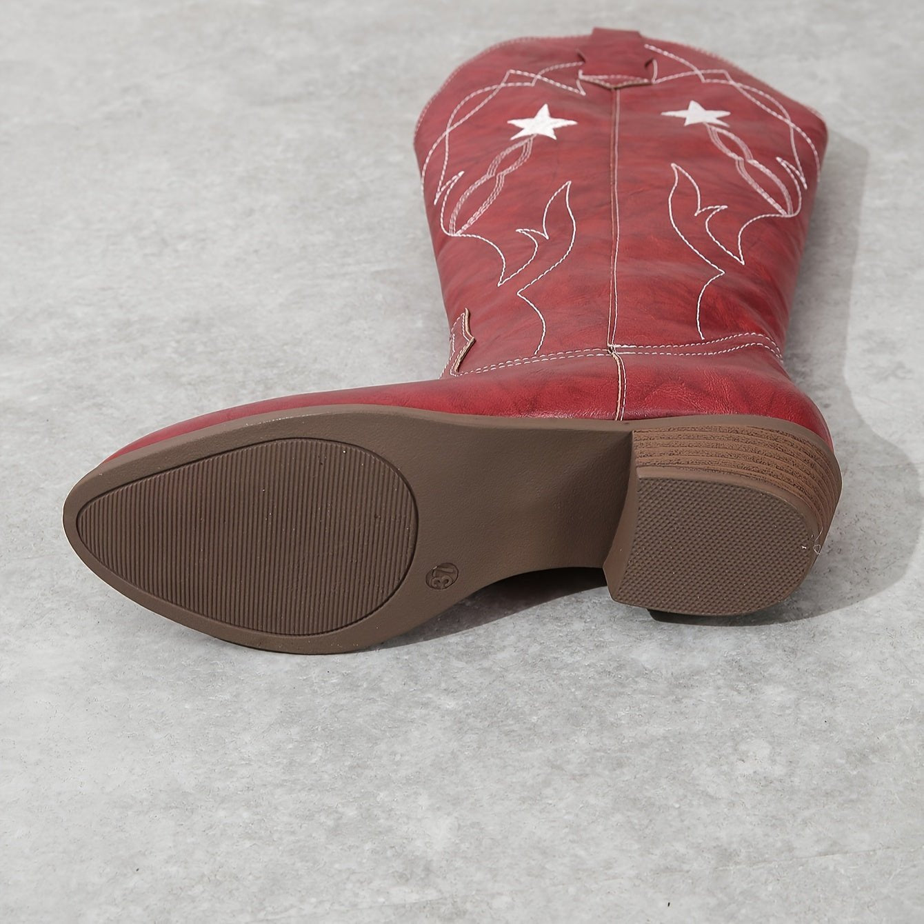 Sophia | Bequeme und Klassischen weitem Schaft Cowboystiefel