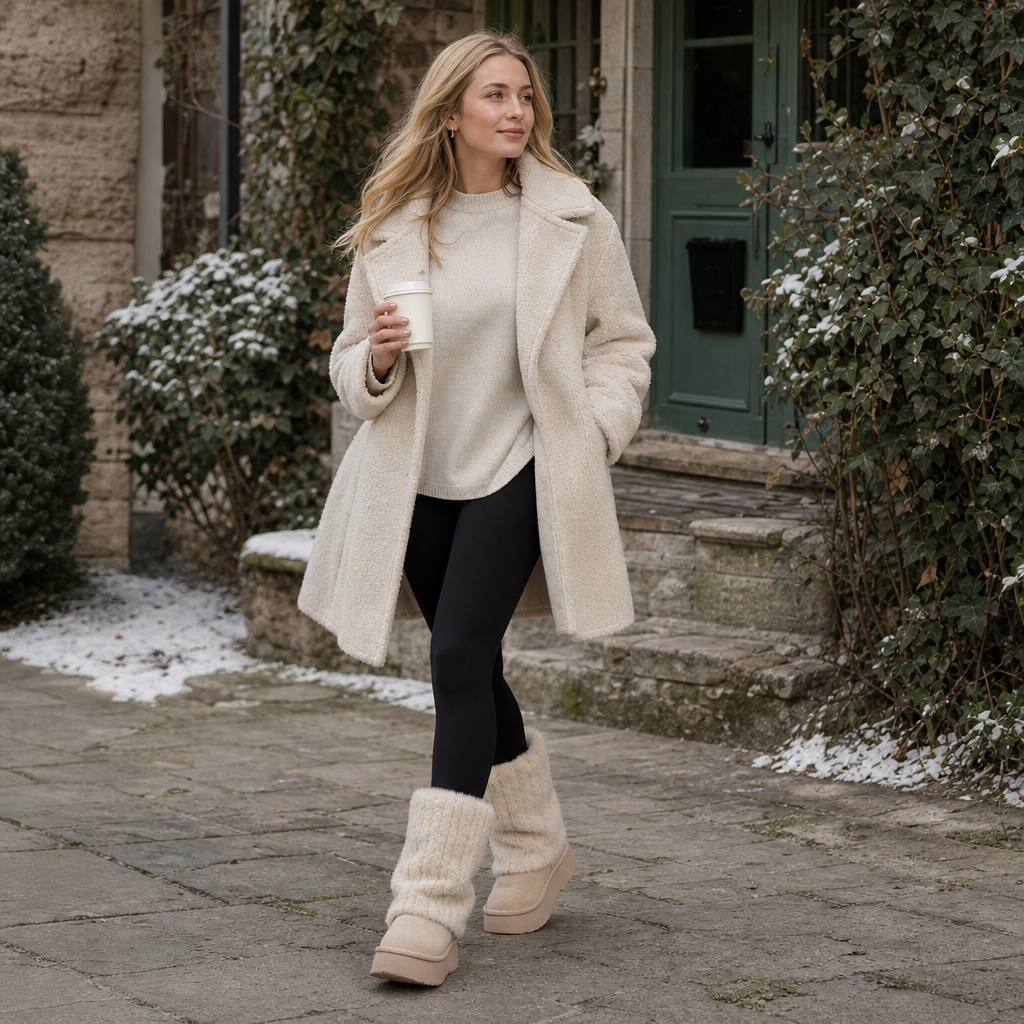 SnugLift | Plattform Winter Boots – Bequeme Mid-Calf mit Kunstfell