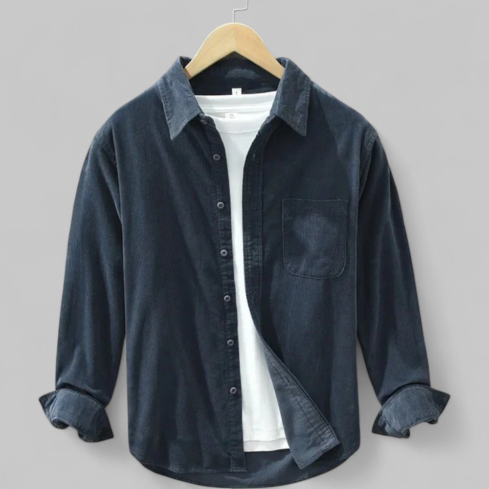Alighiero | Corduroy Hemd mit langen Ärmeln – Retro Stil