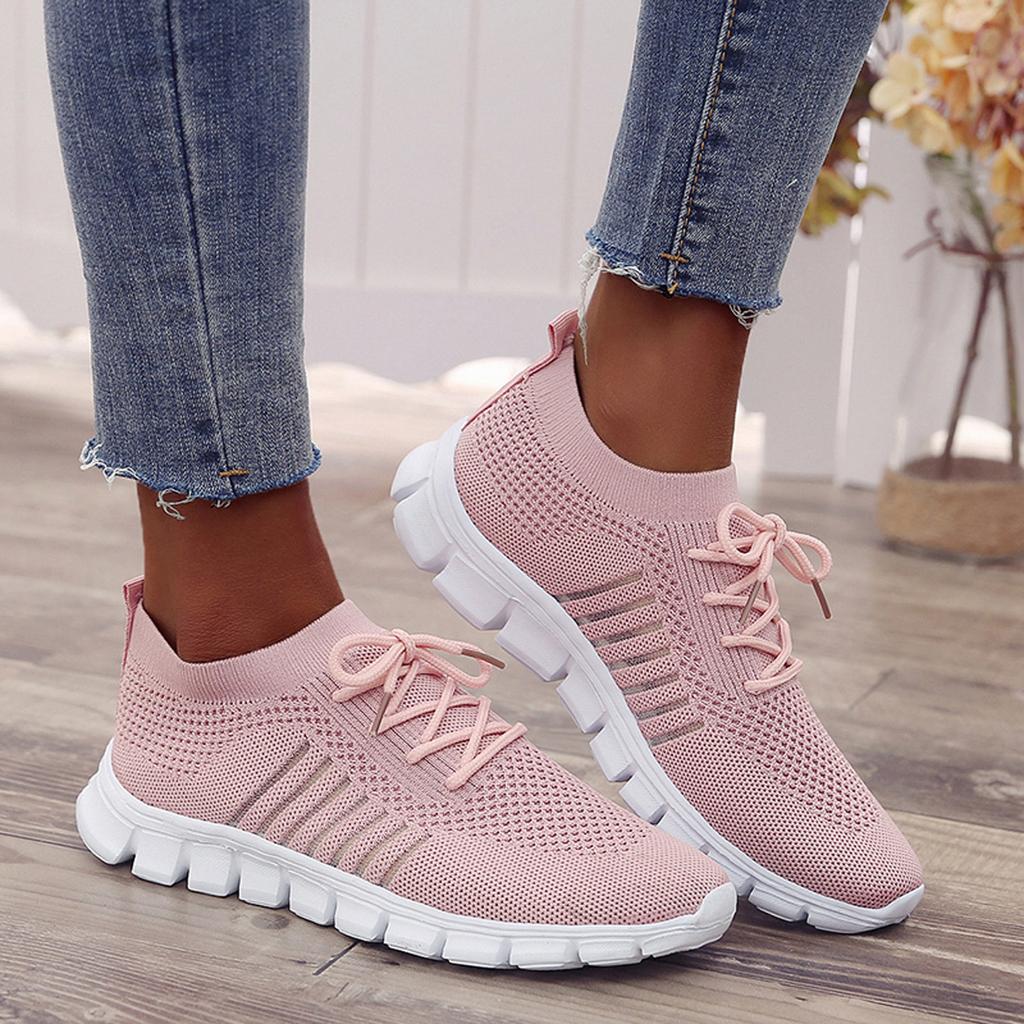 Olivia | Bequeme und stützende Orthopädische Flyknit Sneaker