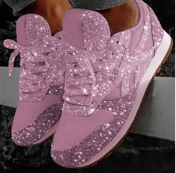 Cassie | Glitter Sneakers – Stylische und Bequeme Schuhe
