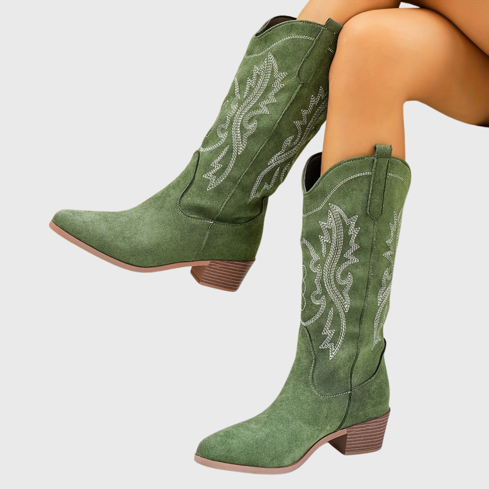 Sarah | Stilvolle und elegante breite Waden Cowboystiefel