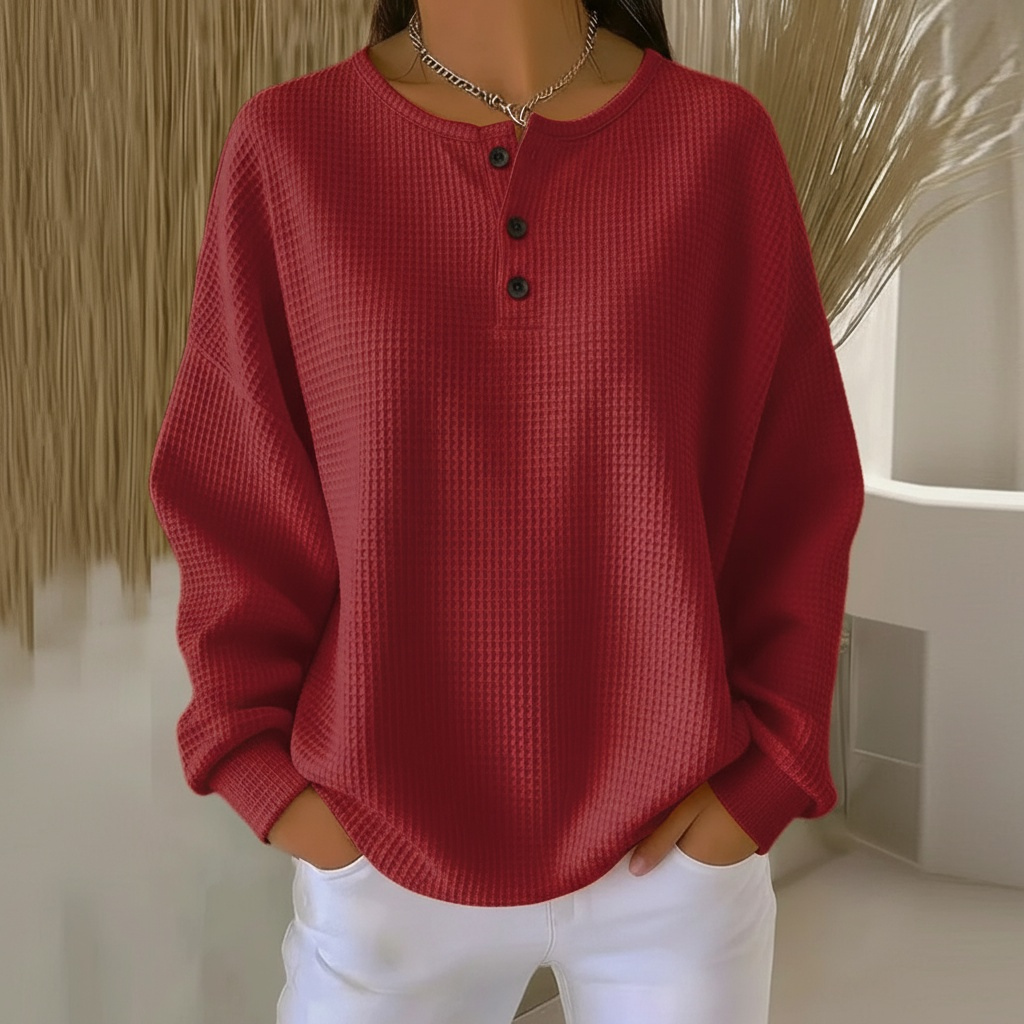 Alexa | Kuscheliger Waffelpullover 6