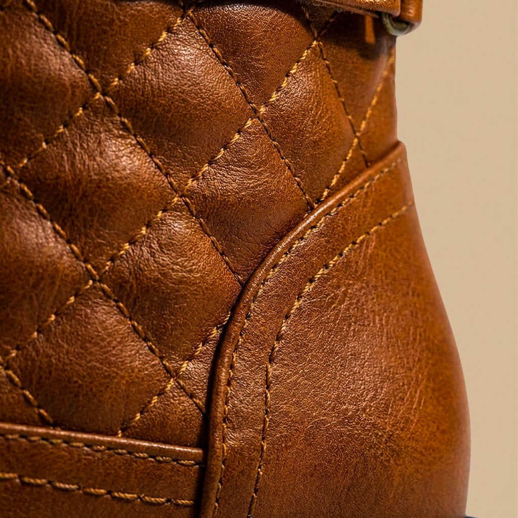 Amara | Elegante und stilvolle gesteppte Lederstiefel 4