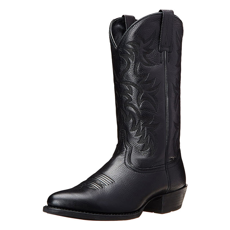 Amé | Lederstiefel Herren Schwarze Elegante Robust Mittelhoch 5