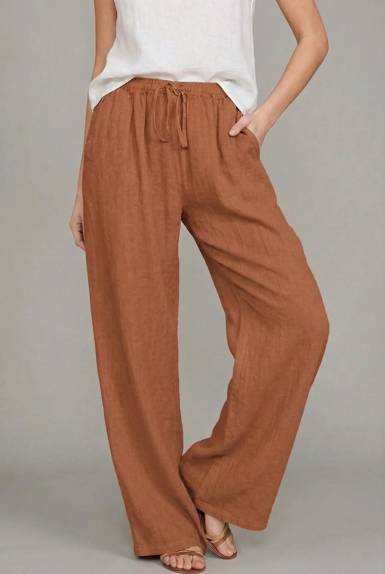 Amelia | Bequeme und luftige Sommerhose mit weitem Bein 4
