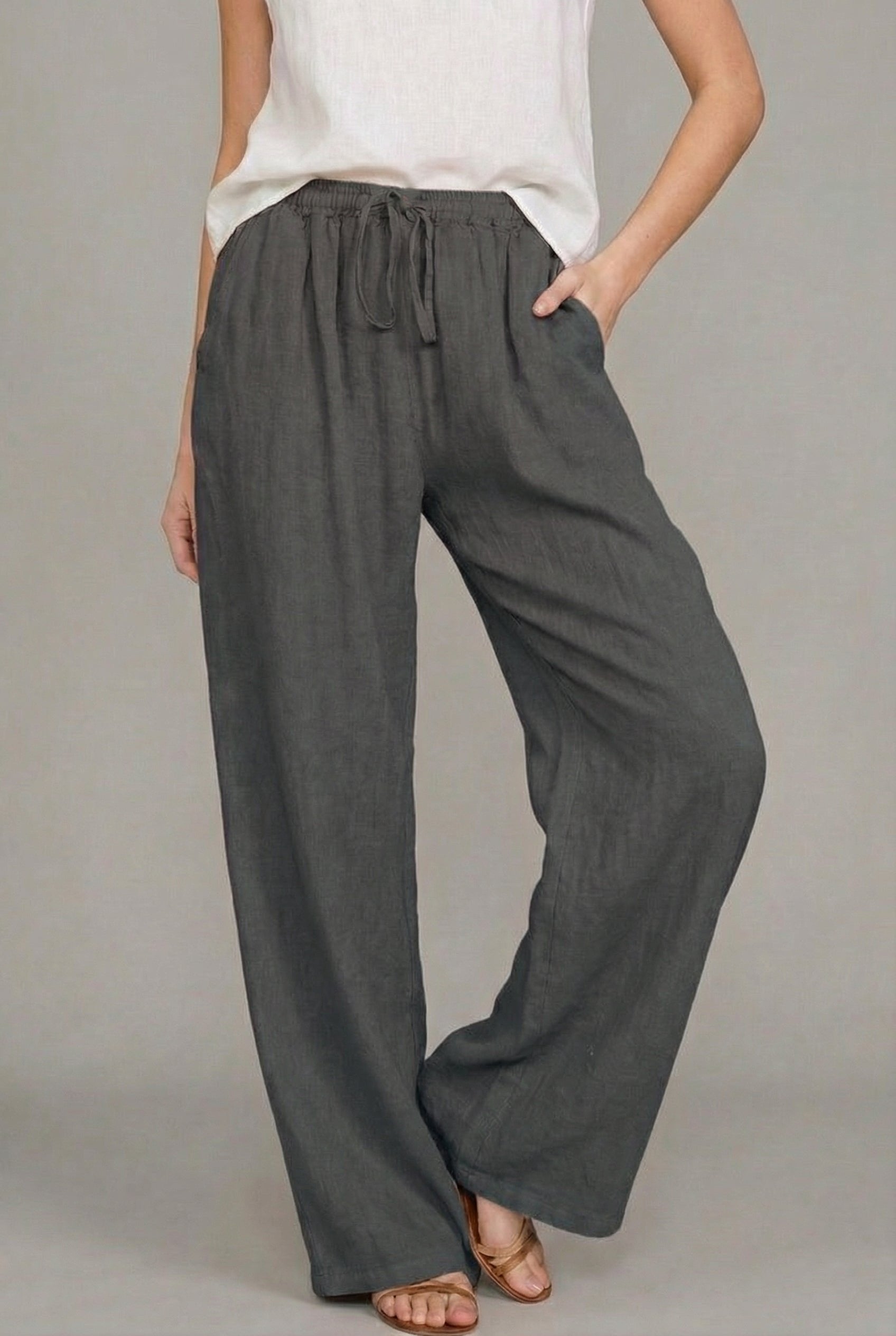 Amelia | Bequeme und luftige Sommerhose mit weitem Bein 5