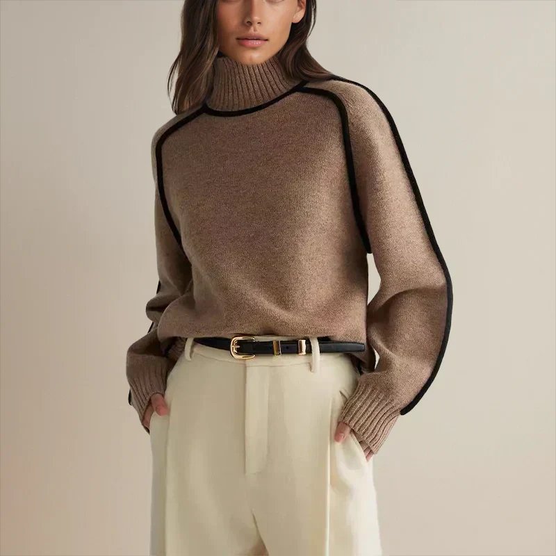 Amelia | Stilvoller und kuscheliger Oversize-Rollkragenpullover 0