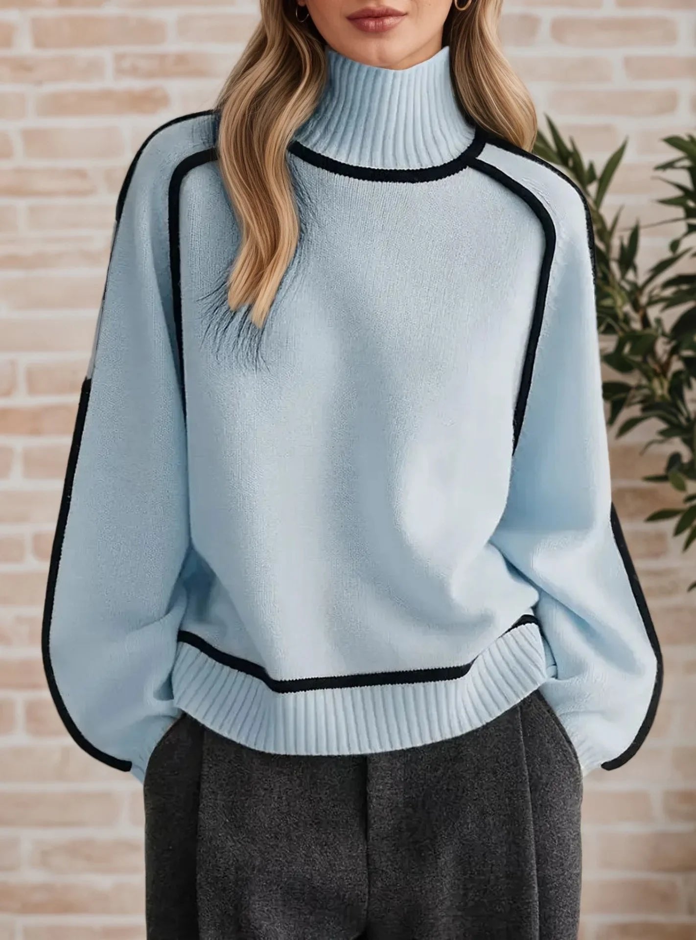 Amelia | Stilvoller und kuscheliger Oversize-Rollkragenpullover 4