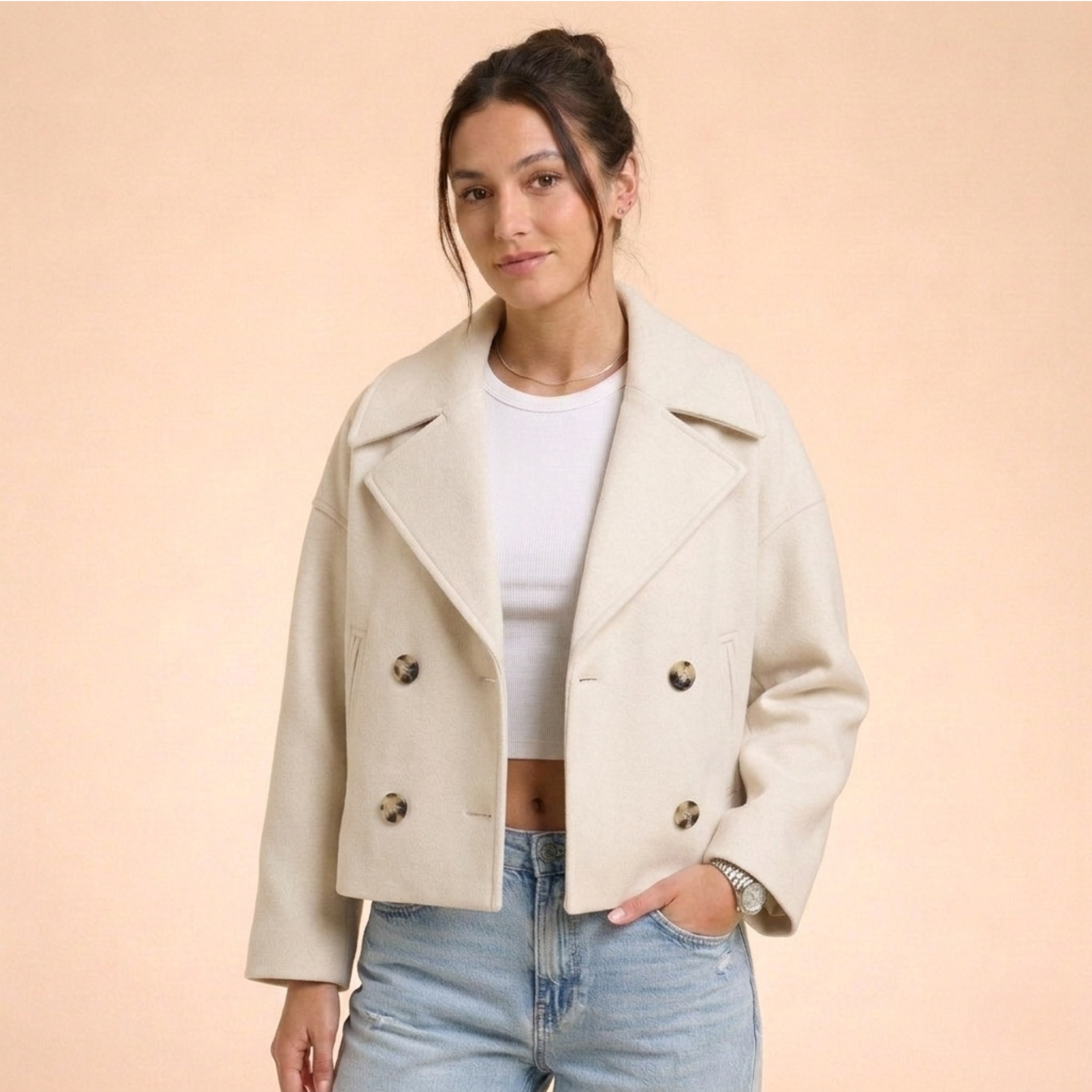 Amelie | Damen Kurzmantel – Elegant, Bequem & Vielseitig für Herbst/Winter 8