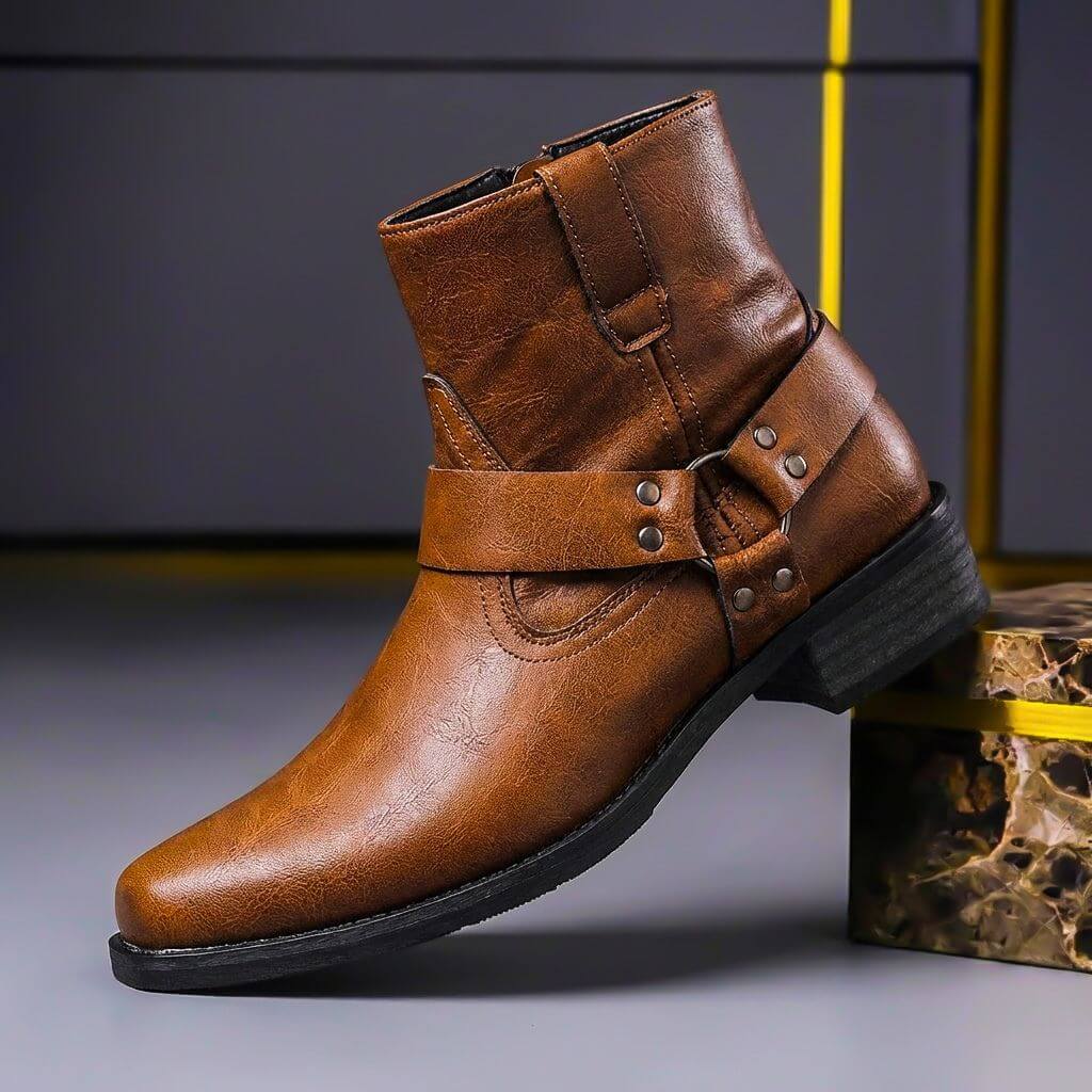 Arthur | Vintage-Stiefel aus echtem Leder 0