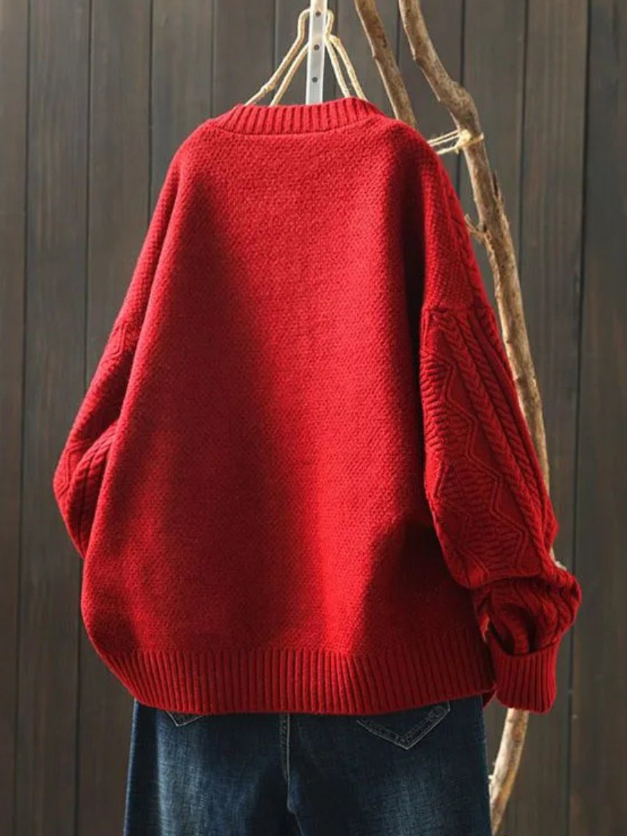 Audrey | Gemütliche und klassische Oversize-Strickjacke 2