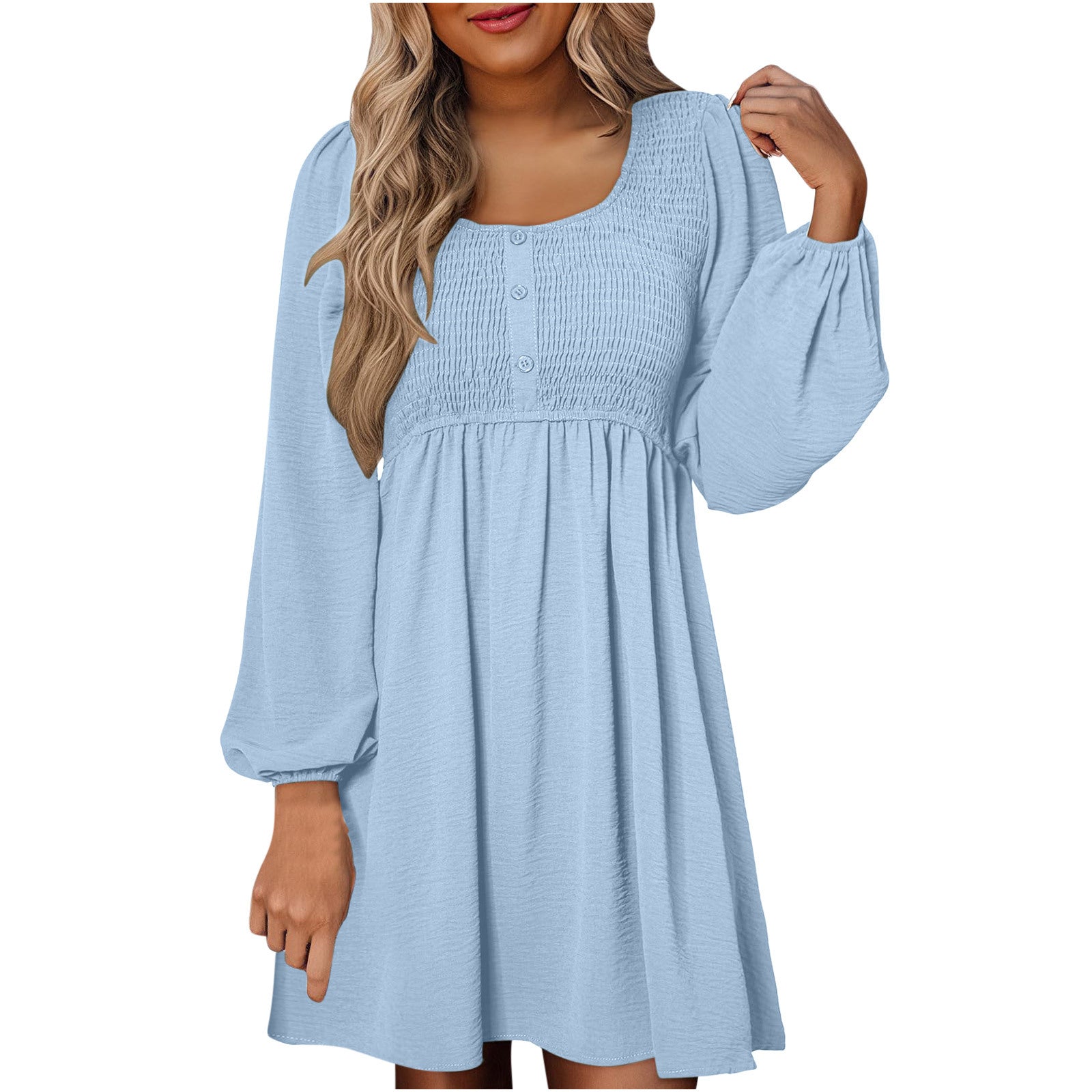 Aurelia | Elegantes, Feminines & Bequemes Damenkleid mit Smocked Mieder 5