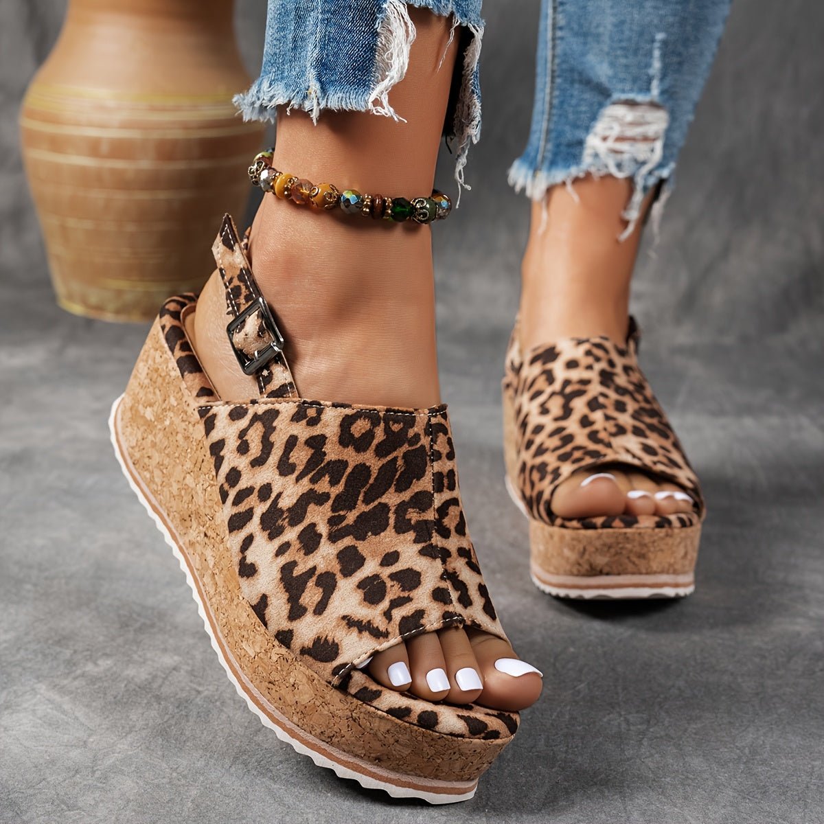 Ava | Bequeme Plateau-Keilsandalen 1
