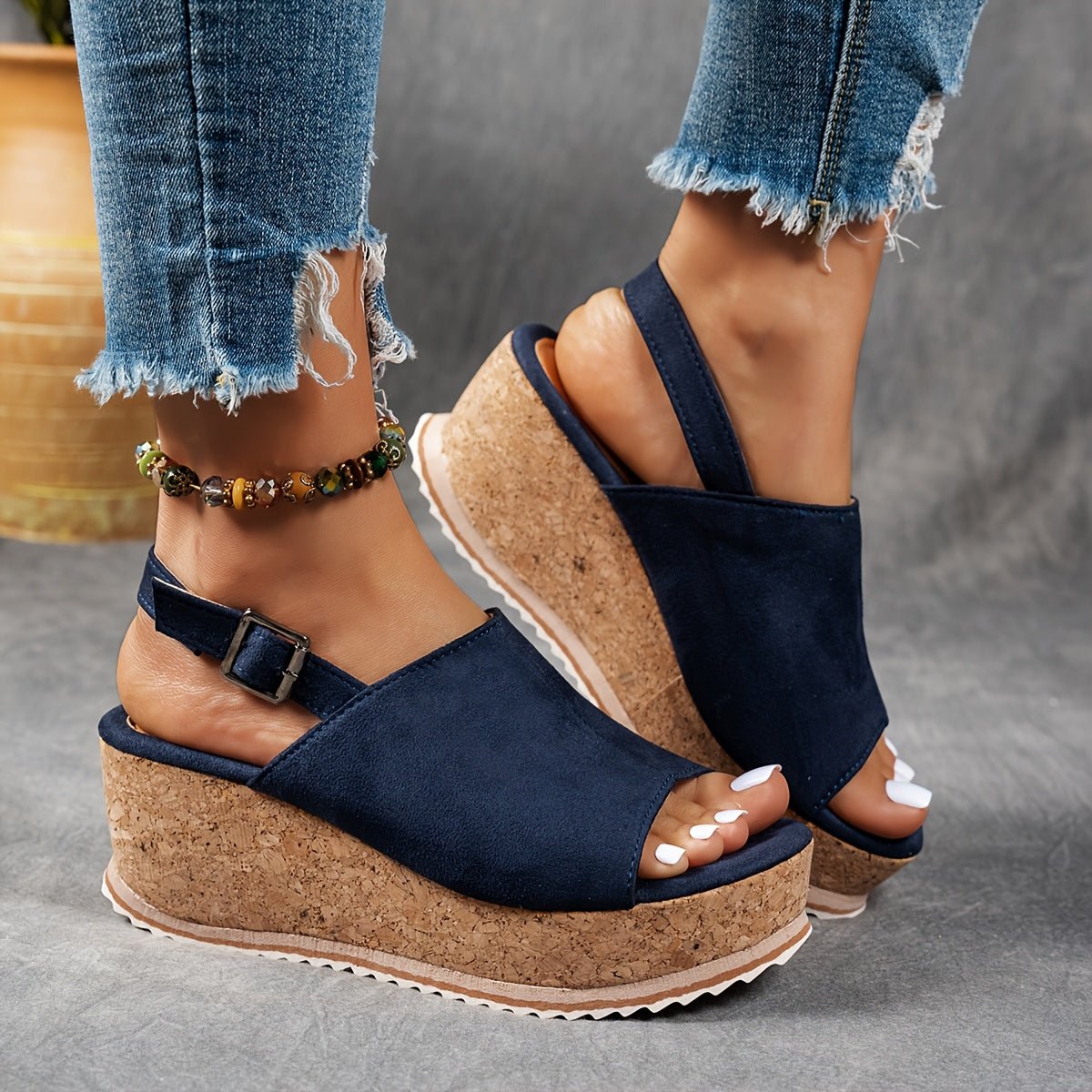 Ava | Bequeme Plateau-Keilsandalen 6