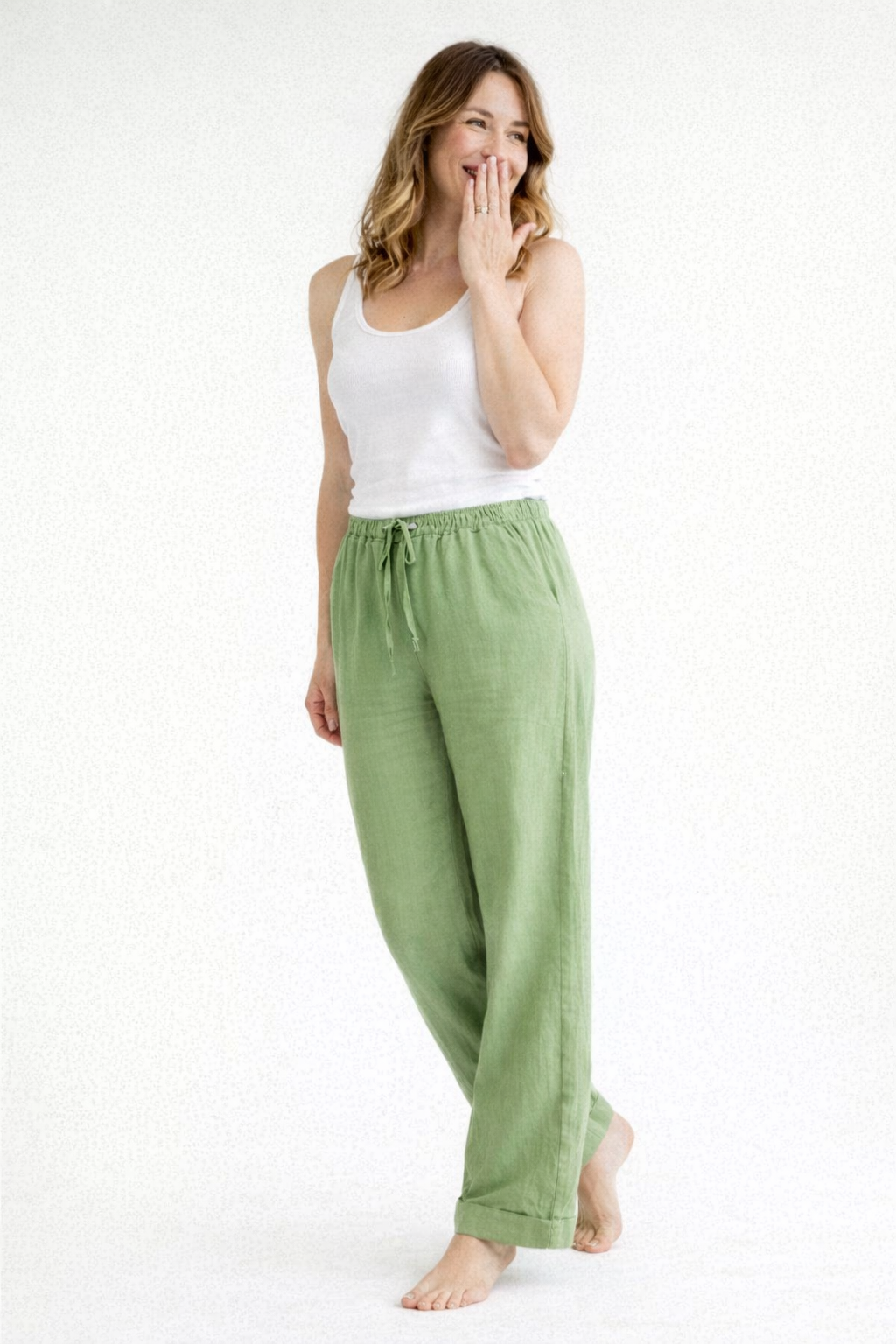 Bella | Damenhose – Hoch geschnitten, Locker & Bequem, Ideal für Alltag 1